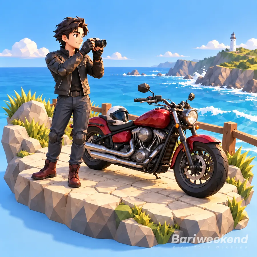 유쾌한 리듬 크루 — 라이더와 바이크로 표현한 작은 라이딩 장면